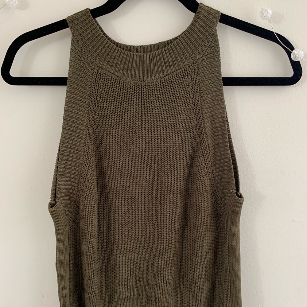 Blue Rain Knit Tank Top